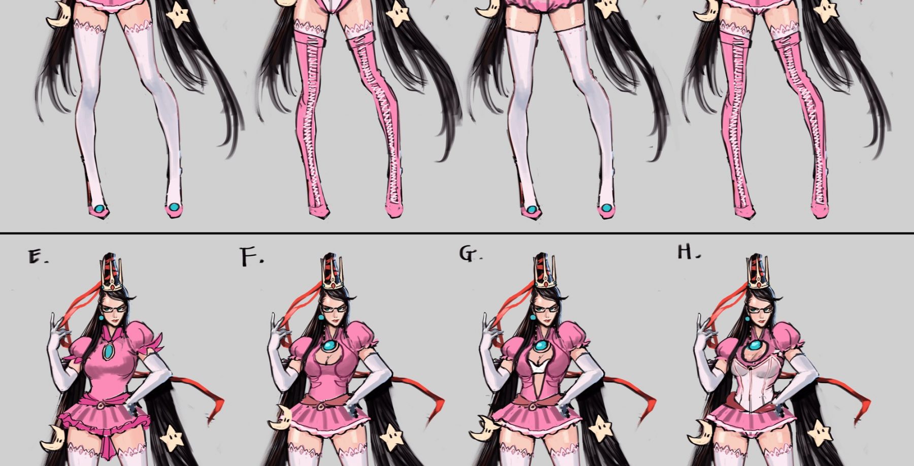 任天堂コラボコスチュームのデザインについて Bayonetta2 開発ブログ 任天堂コラボコスチュームのデザインについて Bayonetta2 開発ブログ