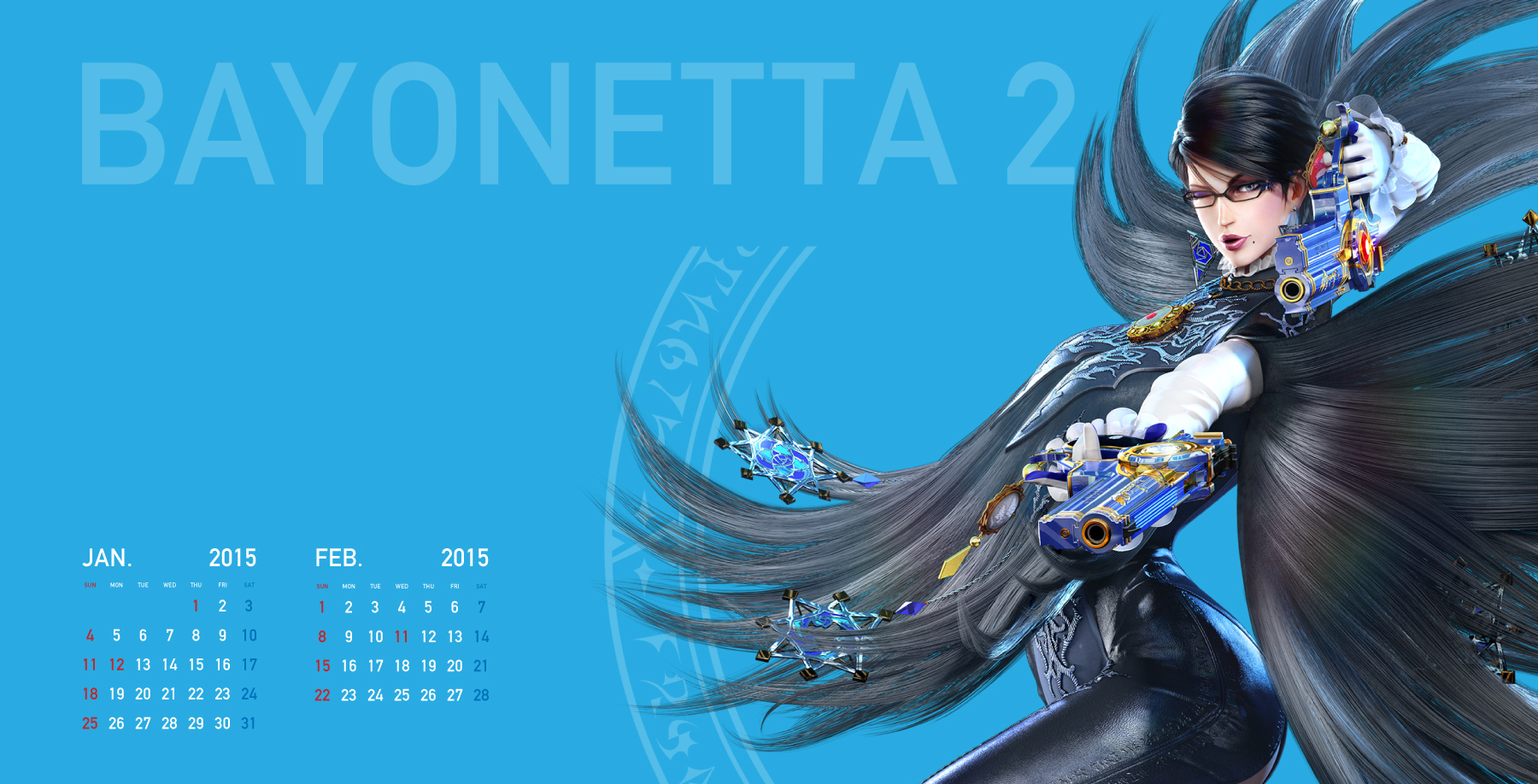 メリークリスマス 壁紙配信のお知らせ Bayonetta2 開発ブログ