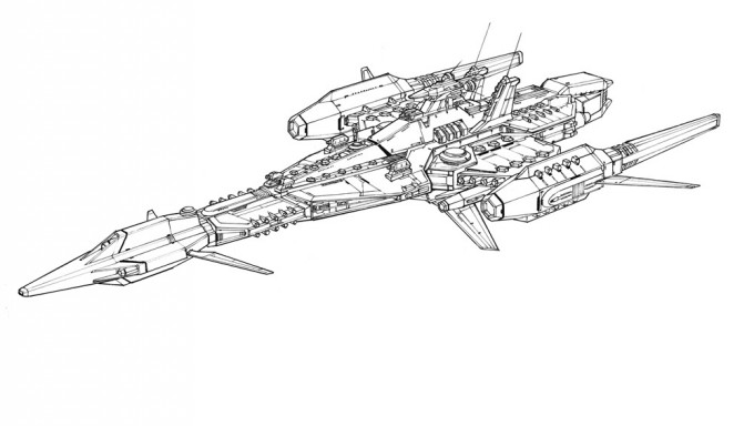 アイルラーゼン空間機甲艦隊　主力戦艦A TYPE